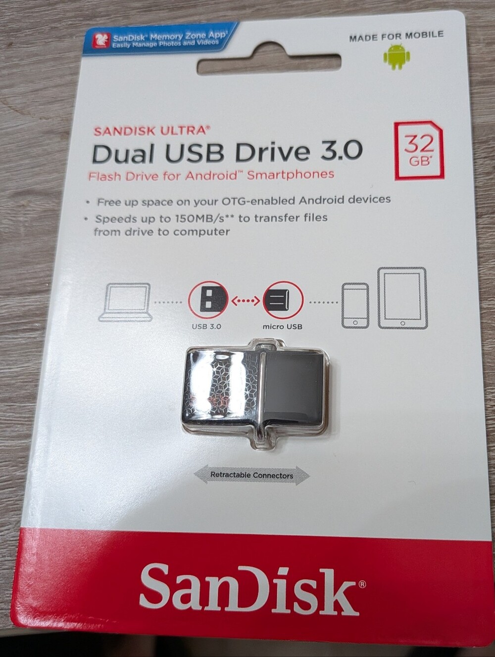 SanDisk Ultra Dual 32 GB Android Phone USB Flash Drive - BRAND NEW!